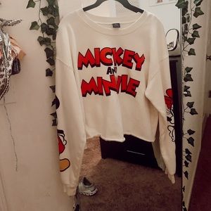 minnie & mickey disney sweatshirt